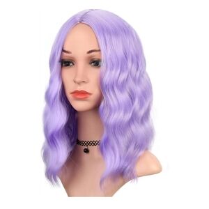 Lavender Wavy Hair Wig